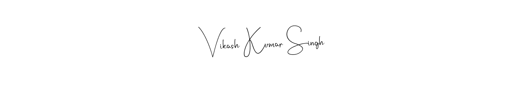 Use a signature maker to create a handwritten signature online. With this signature software, you can design (Andilay-7BmLP) your own signature for name Vikash Kumar Singh. Vikash Kumar Singh signature style 4 images and pictures png