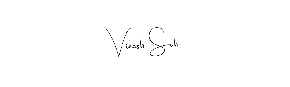 This is the best signature style for the Vikash Sah name. Also you like these signature font (Andilay-7BmLP). Mix name signature. Vikash Sah signature style 4 images and pictures png