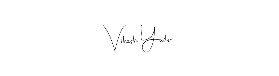 Design your own signature with our free online signature maker. With this signature software, you can create a handwritten (Andilay-7BmLP) signature for name Vikash Yadu. Vikash Yadu signature style 4 images and pictures png