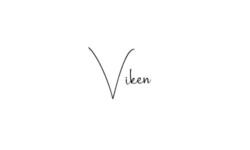 Create a beautiful signature design for name Viken. With this signature (Andilay-7BmLP) fonts, you can make a handwritten signature for free. Viken signature style 4 images and pictures png