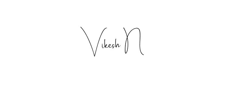 Once you've used our free online signature maker to create your best signature Andilay-7BmLP style, it's time to enjoy all of the benefits that Vikesh N name signing documents. Vikesh N signature style 4 images and pictures png