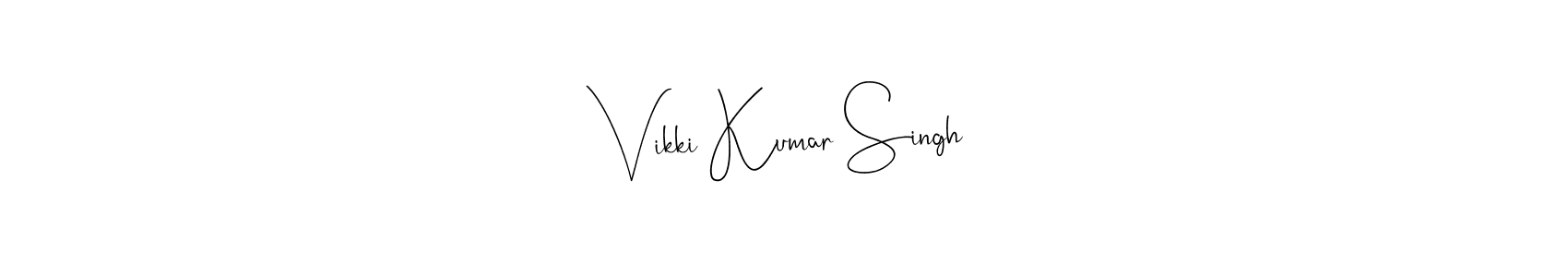 It looks lik you need a new signature style for name Vikki Kumar Singh. Design unique handwritten (Andilay-7BmLP) signature with our free signature maker in just a few clicks. Vikki Kumar Singh signature style 4 images and pictures png