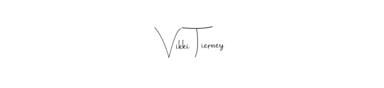 Use a signature maker to create a handwritten signature online. With this signature software, you can design (Andilay-7BmLP) your own signature for name Vikki Tierney. Vikki Tierney signature style 4 images and pictures png