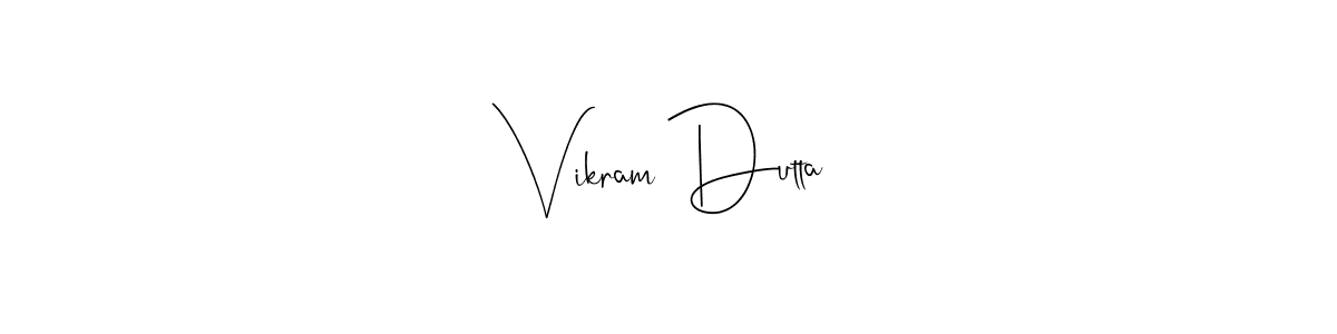 Vikram Dutta stylish signature style. Best Handwritten Sign (Andilay-7BmLP) for my name. Handwritten Signature Collection Ideas for my name Vikram Dutta. Vikram Dutta signature style 4 images and pictures png