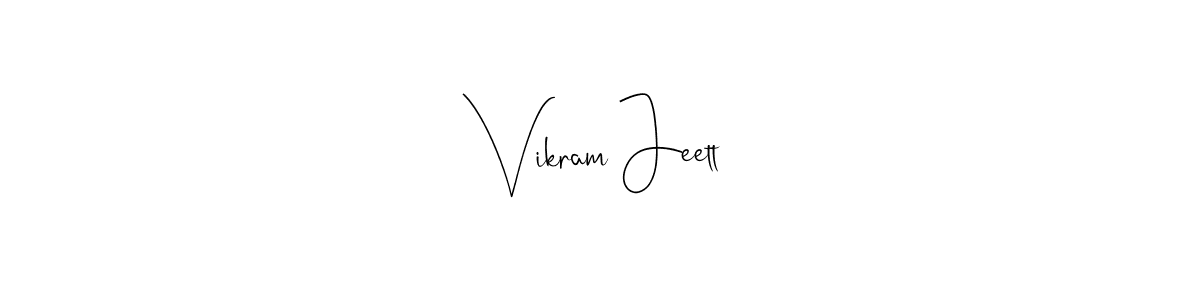 Use a signature maker to create a handwritten signature online. With this signature software, you can design (Andilay-7BmLP) your own signature for name Vikram Jeett. Vikram Jeett signature style 4 images and pictures png