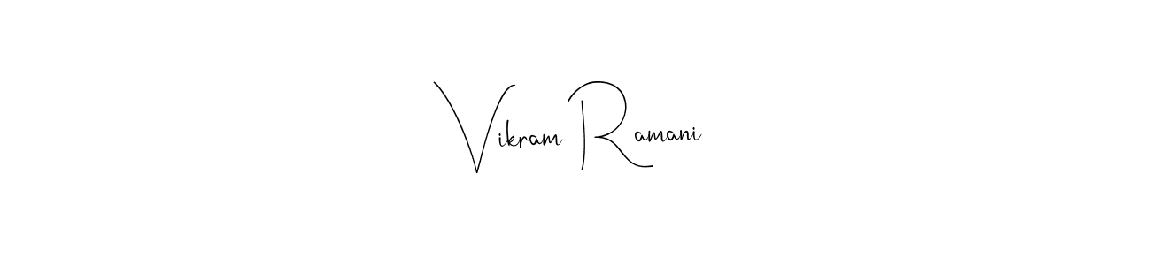 You can use this online signature creator to create a handwritten signature for the name Vikram Ramani. This is the best online autograph maker. Vikram Ramani signature style 4 images and pictures png