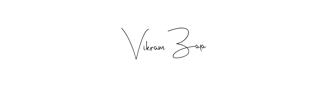 Make a beautiful signature design for name Vikram Zala. With this signature (Andilay-7BmLP) style, you can create a handwritten signature for free. Vikram Zala signature style 4 images and pictures png