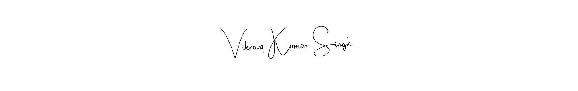 Make a beautiful signature design for name Vikrant Kumar Singh. Use this online signature maker to create a handwritten signature for free. Vikrant Kumar Singh signature style 4 images and pictures png