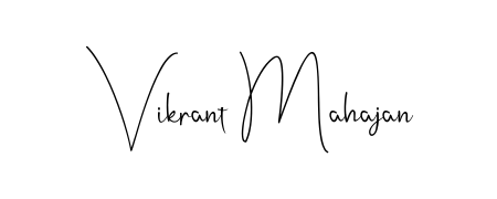 Use a signature maker to create a handwritten signature online. With this signature software, you can design (Andilay-7BmLP) your own signature for name Vikrant Mahajan. Vikrant Mahajan signature style 4 images and pictures png