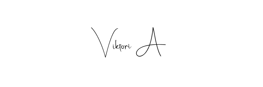 Also You can easily find your signature by using the search form. We will create Viktori A name handwritten signature images for you free of cost using Andilay-7BmLP sign style. Viktori A signature style 4 images and pictures png