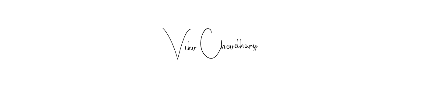 How to Draw Viku Choudhary signature style? Andilay-7BmLP is a latest design signature styles for name Viku Choudhary. Viku Choudhary signature style 4 images and pictures png