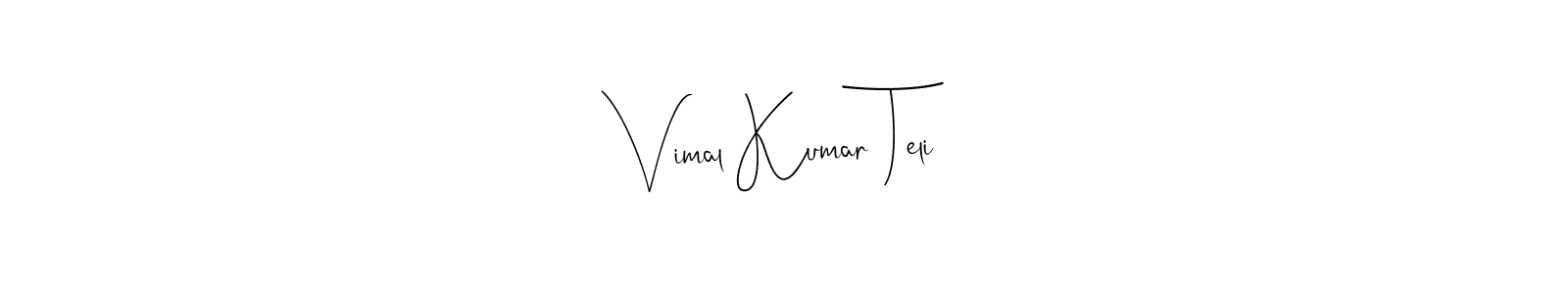 Vimal Kumar Teli stylish signature style. Best Handwritten Sign (Andilay-7BmLP) for my name. Handwritten Signature Collection Ideas for my name Vimal Kumar Teli. Vimal Kumar Teli signature style 4 images and pictures png