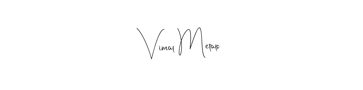 Andilay-7BmLP is a professional signature style that is perfect for those who want to add a touch of class to their signature. It is also a great choice for those who want to make their signature more unique. Get Vimal Metals name to fancy signature for free. Vimal Metals signature style 4 images and pictures png