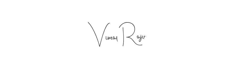 Create a beautiful signature design for name Vimal Raju. With this signature (Andilay-7BmLP) fonts, you can make a handwritten signature for free. Vimal Raju signature style 4 images and pictures png