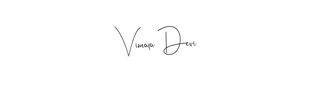 Vimala Devi stylish signature style. Best Handwritten Sign (Andilay-7BmLP) for my name. Handwritten Signature Collection Ideas for my name Vimala Devi. Vimala Devi signature style 4 images and pictures png