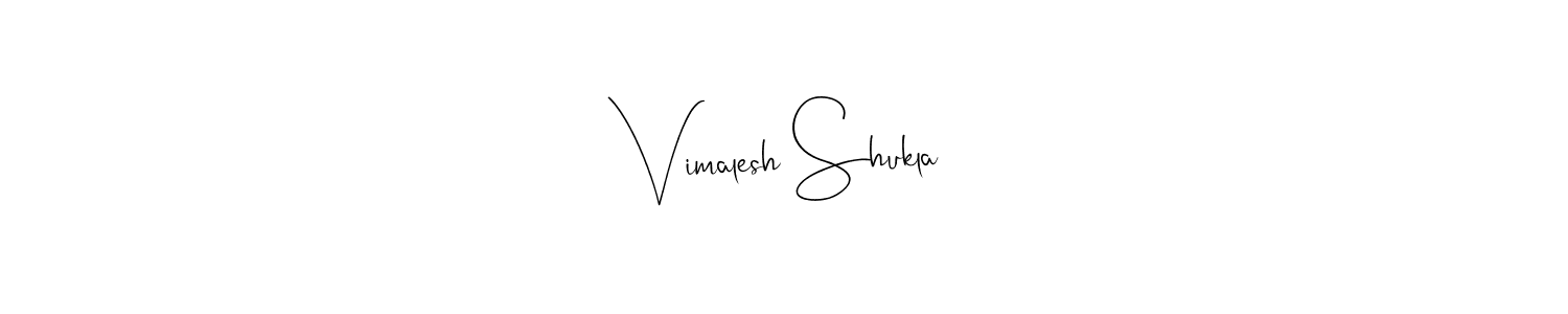 Use a signature maker to create a handwritten signature online. With this signature software, you can design (Andilay-7BmLP) your own signature for name Vimalesh Shukla. Vimalesh Shukla signature style 4 images and pictures png