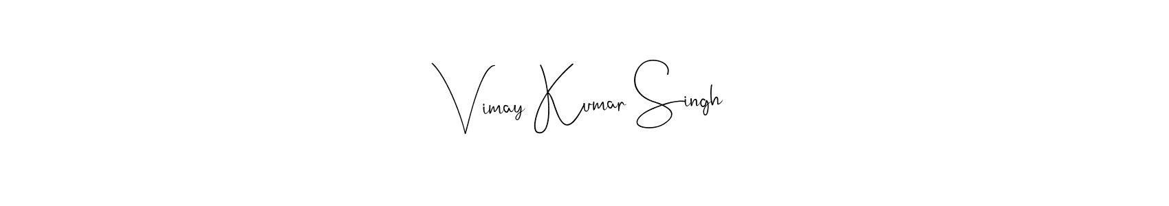 Also You can easily find your signature by using the search form. We will create Vimay Kumar Singh name handwritten signature images for you free of cost using Andilay-7BmLP sign style. Vimay Kumar Singh signature style 4 images and pictures png