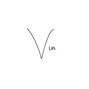 How to make Vin name signature. Use Andilay-7BmLP style for creating short signs online. This is the latest handwritten sign. Vin signature style 4 images and pictures png