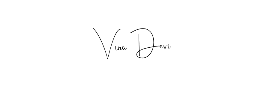 Once you've used our free online signature maker to create your best signature Andilay-7BmLP style, it's time to enjoy all of the benefits that Vina Devi name signing documents. Vina Devi signature style 4 images and pictures png