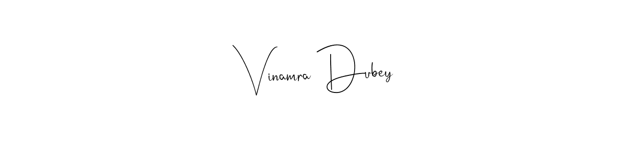 Create a beautiful signature design for name Vinamra Dubey. With this signature (Andilay-7BmLP) fonts, you can make a handwritten signature for free. Vinamra Dubey signature style 4 images and pictures png
