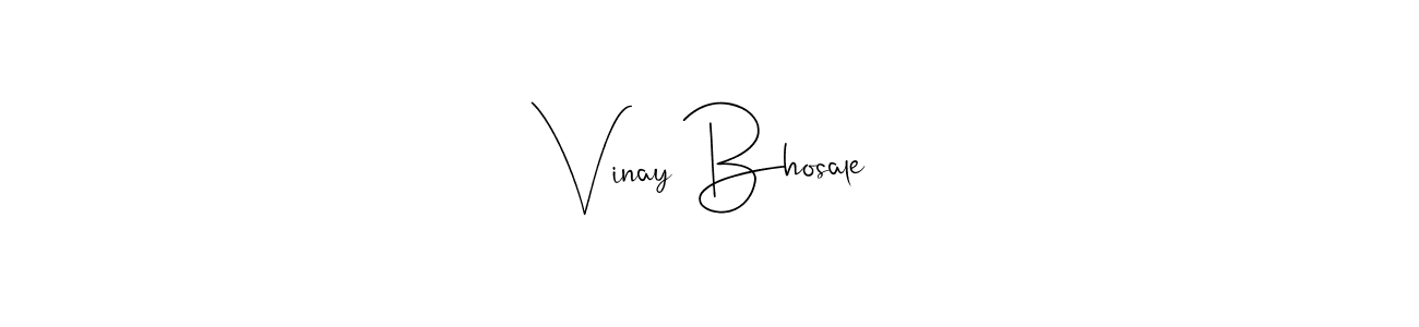 Design your own signature with our free online signature maker. With this signature software, you can create a handwritten (Andilay-7BmLP) signature for name Vinay Bhosale. Vinay Bhosale signature style 4 images and pictures png