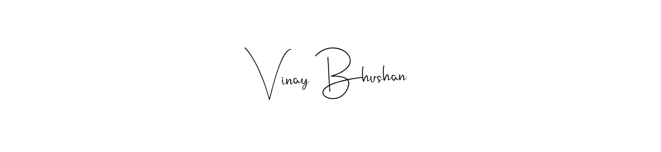 Use a signature maker to create a handwritten signature online. With this signature software, you can design (Andilay-7BmLP) your own signature for name Vinay Bhushan. Vinay Bhushan signature style 4 images and pictures png