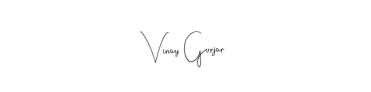 if you are searching for the best signature style for your name Vinay Gurjar. so please give up your signature search. here we have designed multiple signature styles  using Andilay-7BmLP. Vinay Gurjar signature style 4 images and pictures png