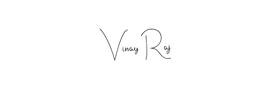 Design your own signature with our free online signature maker. With this signature software, you can create a handwritten (Andilay-7BmLP) signature for name Vinay Raj. Vinay Raj signature style 4 images and pictures png