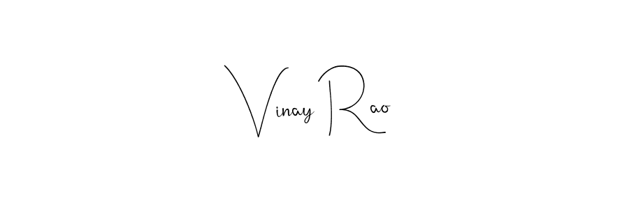 You should practise on your own different ways (Andilay-7BmLP) to write your name (Vinay Rao) in signature. don't let someone else do it for you. Vinay Rao signature style 4 images and pictures png