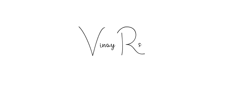 Make a beautiful signature design for name Vinay Rs. Use this online signature maker to create a handwritten signature for free. Vinay Rs signature style 4 images and pictures png