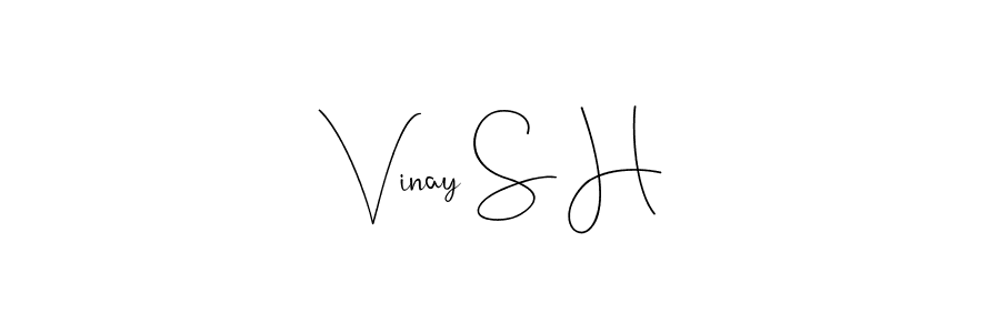 This is the best signature style for the Vinay S H name. Also you like these signature font (Andilay-7BmLP). Mix name signature. Vinay S H signature style 4 images and pictures png