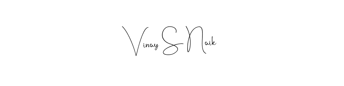 Vinay S Naik stylish signature style. Best Handwritten Sign (Andilay-7BmLP) for my name. Handwritten Signature Collection Ideas for my name Vinay S Naik. Vinay S Naik signature style 4 images and pictures png