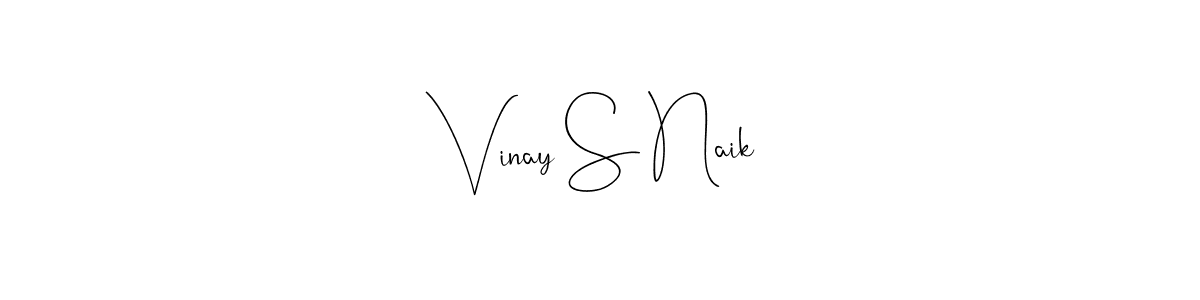 The best way (Andilay-7BmLP) to make a short signature is to pick only two or three words in your name. The name Vinay S Naik include a total of six letters. For converting this name. Vinay S Naik signature style 4 images and pictures png