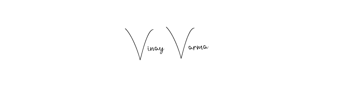 Make a beautiful signature design for name Vinay Varma. With this signature (Andilay-7BmLP) style, you can create a handwritten signature for free. Vinay Varma signature style 4 images and pictures png
