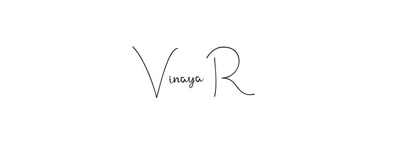 It looks lik you need a new signature style for name Vinaya R. Design unique handwritten (Andilay-7BmLP) signature with our free signature maker in just a few clicks. Vinaya R signature style 4 images and pictures png