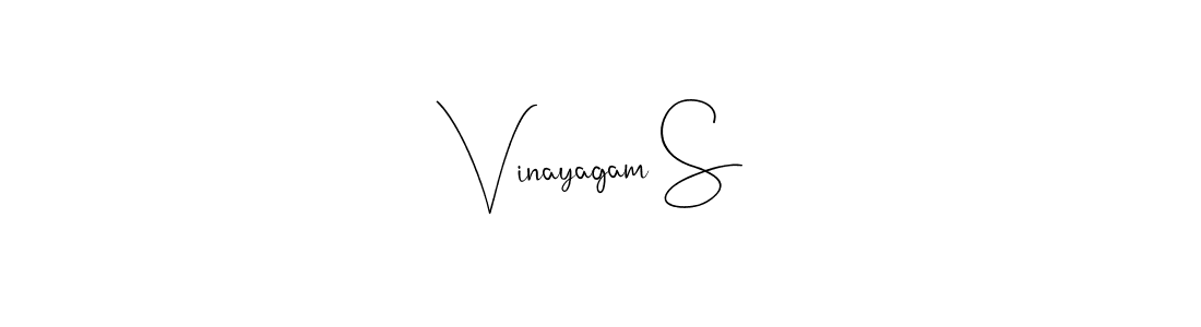 Vinayagam S stylish signature style. Best Handwritten Sign (Andilay-7BmLP) for my name. Handwritten Signature Collection Ideas for my name Vinayagam S. Vinayagam S signature style 4 images and pictures png