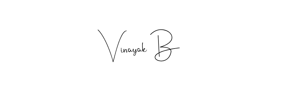 if you are searching for the best signature style for your name Vinayak B. so please give up your signature search. here we have designed multiple signature styles  using Andilay-7BmLP. Vinayak B signature style 4 images and pictures png