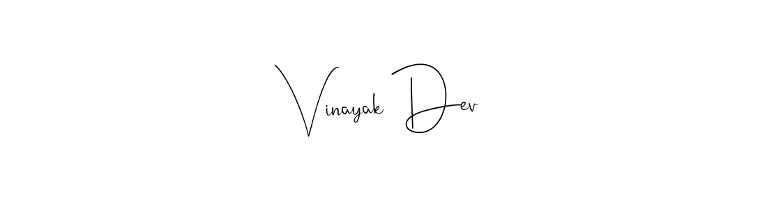 How to make Vinayak Dev signature? Andilay-7BmLP is a professional autograph style. Create handwritten signature for Vinayak Dev name. Vinayak Dev signature style 4 images and pictures png