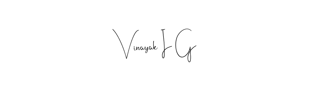 Use a signature maker to create a handwritten signature online. With this signature software, you can design (Andilay-7BmLP) your own signature for name Vinayak I G. Vinayak I G signature style 4 images and pictures png