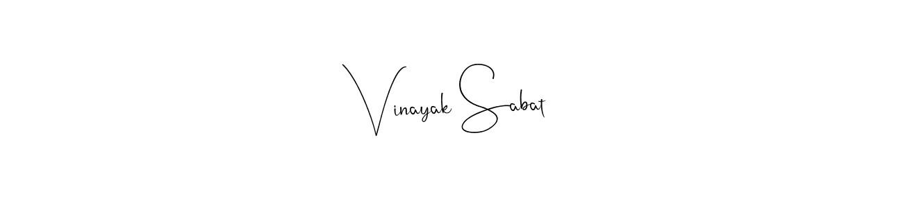 The best way (Andilay-7BmLP) to make a short signature is to pick only two or three words in your name. The name Vinayak Sabat include a total of six letters. For converting this name. Vinayak Sabat signature style 4 images and pictures png