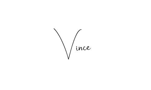 You should practise on your own different ways (Andilay-7BmLP) to write your name (Vince) in signature. don't let someone else do it for you. Vince signature style 4 images and pictures png