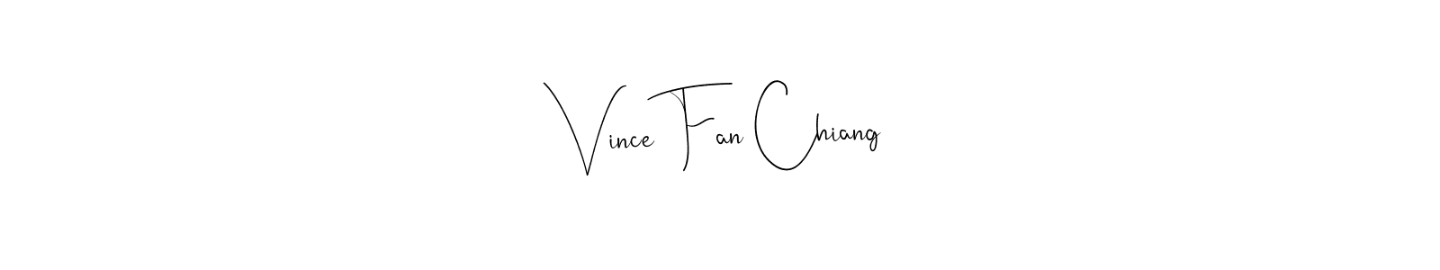 How to make Vince Fan Chiang signature? Andilay-7BmLP is a professional autograph style. Create handwritten signature for Vince Fan Chiang name. Vince Fan Chiang signature style 4 images and pictures png
