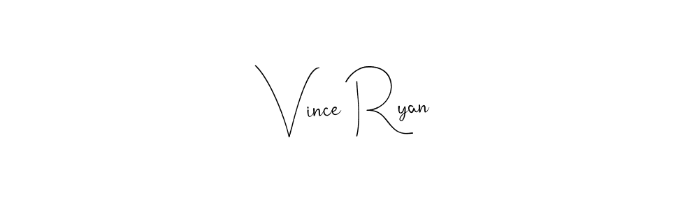 Vince Ryan stylish signature style. Best Handwritten Sign (Andilay-7BmLP) for my name. Handwritten Signature Collection Ideas for my name Vince Ryan. Vince Ryan signature style 4 images and pictures png