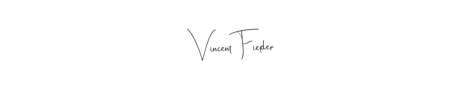 Vincent Fielder stylish signature style. Best Handwritten Sign (Andilay-7BmLP) for my name. Handwritten Signature Collection Ideas for my name Vincent Fielder. Vincent Fielder signature style 4 images and pictures png