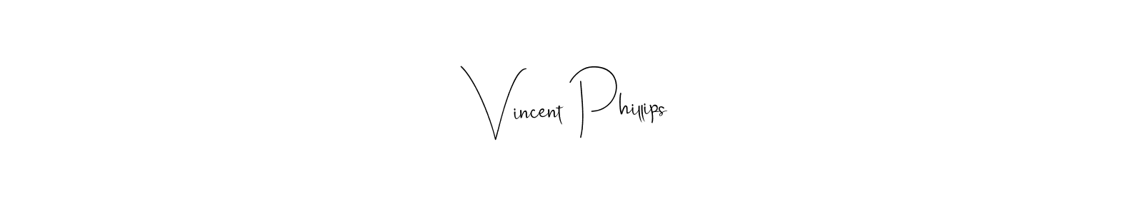 Make a beautiful signature design for name Vincent Phillips. Use this online signature maker to create a handwritten signature for free. Vincent Phillips signature style 4 images and pictures png