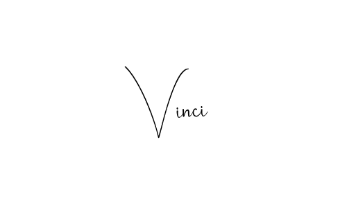 if you are searching for the best signature style for your name Vinci. so please give up your signature search. here we have designed multiple signature styles  using Andilay-7BmLP. Vinci signature style 4 images and pictures png