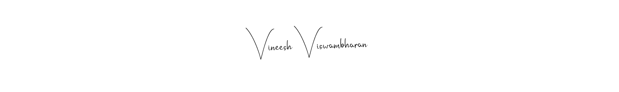 Make a beautiful signature design for name Vineesh Viswambharan. With this signature (Andilay-7BmLP) style, you can create a handwritten signature for free. Vineesh Viswambharan signature style 4 images and pictures png
