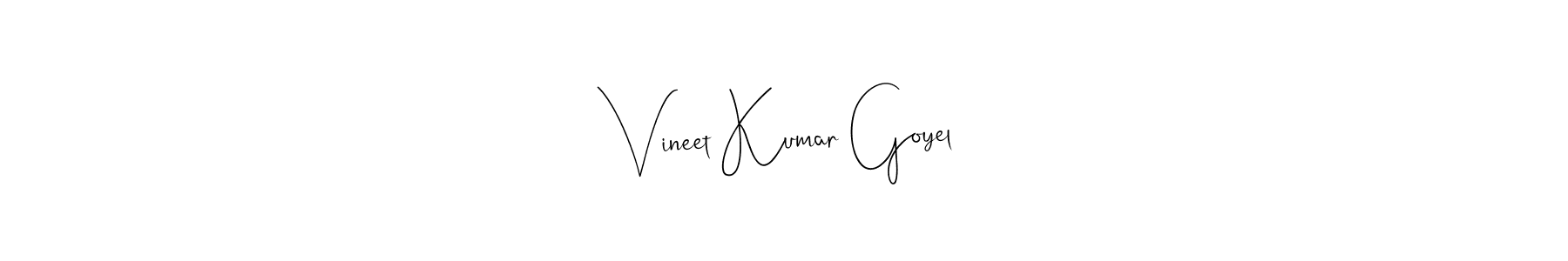 The best way (Andilay-7BmLP) to make a short signature is to pick only two or three words in your name. The name Vineet Kumar Goyel include a total of six letters. For converting this name. Vineet Kumar Goyel signature style 4 images and pictures png