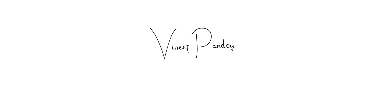 It looks lik you need a new signature style for name Vineet Pandey. Design unique handwritten (Andilay-7BmLP) signature with our free signature maker in just a few clicks. Vineet Pandey signature style 4 images and pictures png