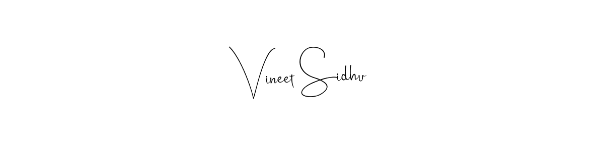 It looks lik you need a new signature style for name Vineet Sidhu. Design unique handwritten (Andilay-7BmLP) signature with our free signature maker in just a few clicks. Vineet Sidhu signature style 4 images and pictures png